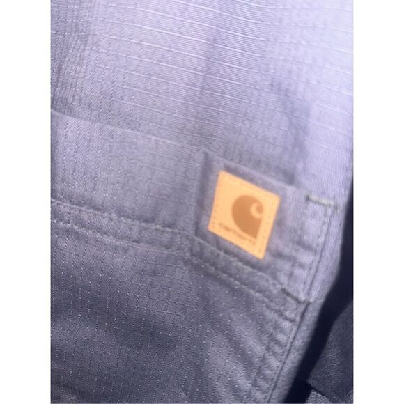 Nice GRAY CARHARTT MEN RUGGED FLEX RIPSTOP CHEST POCKET SCRUB TOP size large - Picture 7 of 9